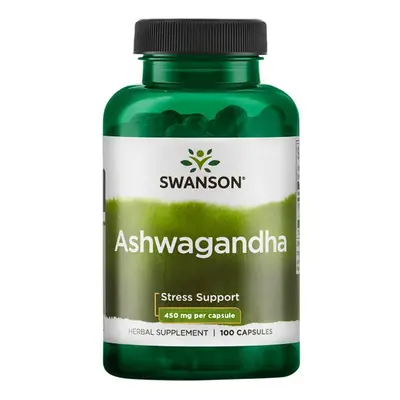 Swanson Ashwagandha 450 mg, 100 kapslí