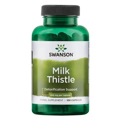 Swanson Milk Thistle (Ostropestřec), 500 mg, 100 kapslí