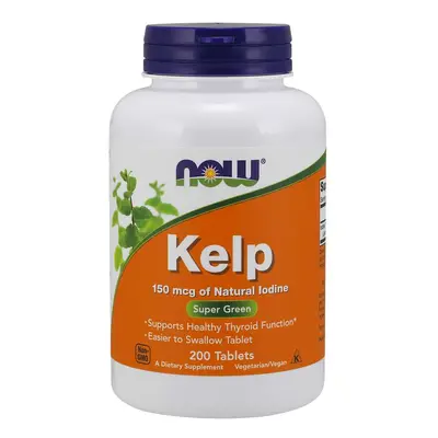 Now® Foods NOW Kelp, Přírodní Jód, 150 mcg, 200 tablet