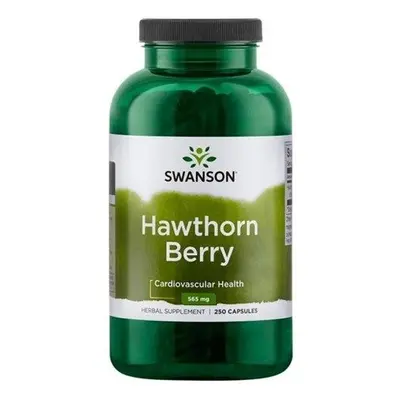 Swanson Hawth0rn Berries, Hloh, 565 mg, 250 kapslí