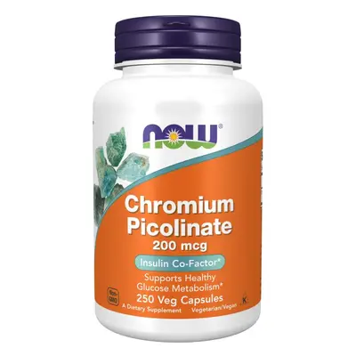 Now® Foods NOW Chromium Picolinate, 200 mcg, 250 rostlinných kapslí