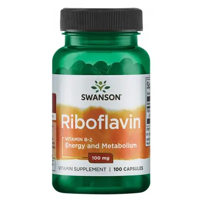 Swanson Riboflavin Vitamin B-2, 100 mg, 100 kapslí