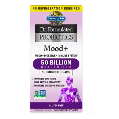 Garden of life Dr. Formulated Probiotics Mood+, probiotika, 50 miliard, 60 rostlinných kapslí