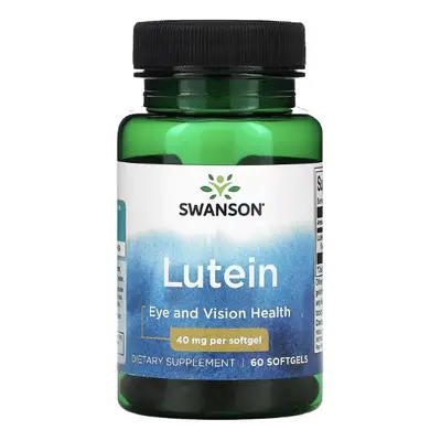 Swanson Lutein (zdraví očí), 40 mg, 60 softgelových kapslí