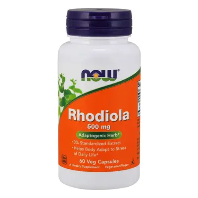 Now® Foods NOW Rhodiola rosea (Rozchodnice růžová), 500 mg, 60 rostlinných kapslí