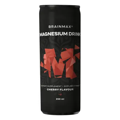 BrainMax Magnesium drink 375 mg, hořčík, 250 ml Příchuť: Třešeň