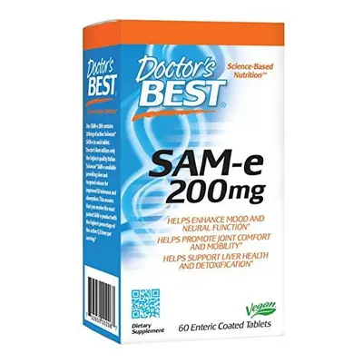 Doctor's Best SAM-e, 200 mg, 60 enterických tablet