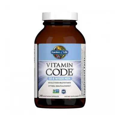 Garden of life Vitamin Code Men 50, multivitamín pro muže po padesátce, 240 kapslí