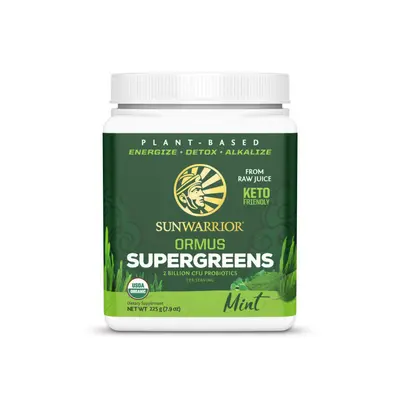 Sunwarrior Ormus Super Greens Bio - Máta, 225g