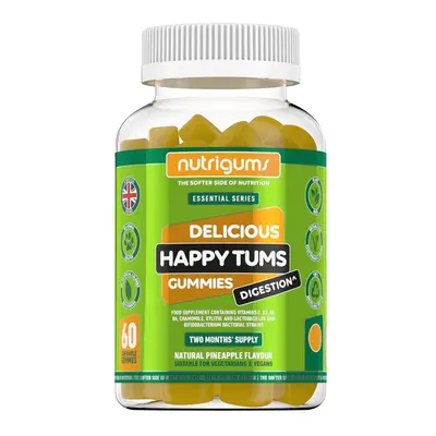 Nutrigums Happy Tums Digestion, podpora trávení, 60 želé bonbónů