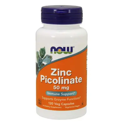 Now® Foods NOW Zinc Picolinate (zinek pikolinát), 50 mg, 120 rostlinných kapslí