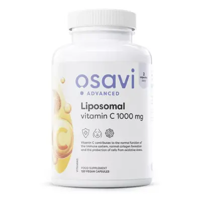 Osavi Liposomal Vitamin C, lipozomální vitamín C, 1000 mg, 120 rostlinných kapslí