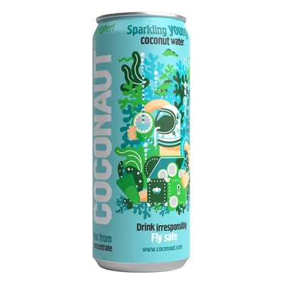 Coconaut Pure Young Coconut Water, sycená kokosová voda, 320 ml