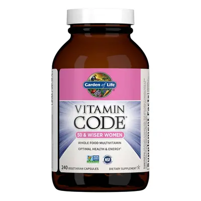 Garden of Life Vitamin Code 50 Wiser Women (multivitamín pro ženy nad 50 let), 240 rostlinných k