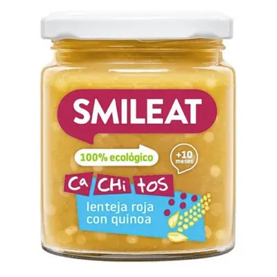 Smileat příkrm quinoa s červenou čočkou a zeleninou s extra panenským olivovým olejem, 10M+, BIO