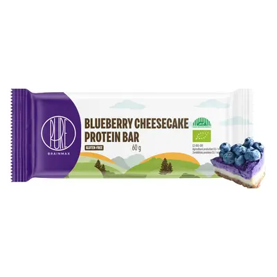 BrainMax Pure Blueberry Cheesecake Protein Bar, Proteinová tyčinka, Borůvkový cheesecake, BIO, 6