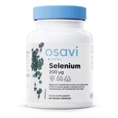 Osavi Selenium, Selen, 200 μg, 90 rostlinných kapslí