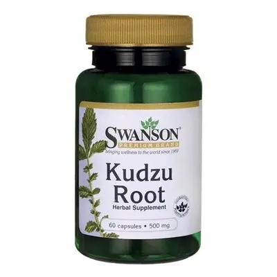 Swanson Kudzu Root (Kuzu kořen), 500 mg, 60 kapslí