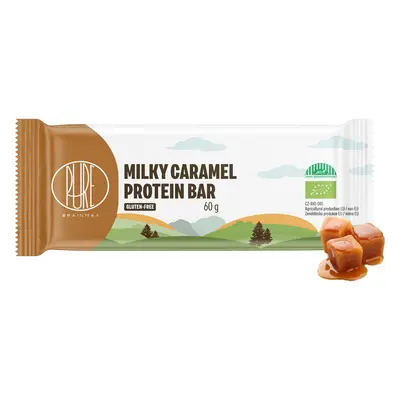 BrainMax Pure Milky Caramel Protein Bar, Proteinová tyčinka, Mléčný karamel, BIO