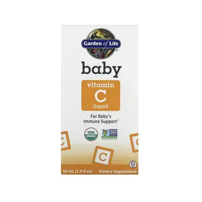 Garden of Life Baby Vitamin C Liquid, vitamín C pro děti, 56 ml Expirace: 3/2024