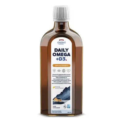 Osavi Daily Omega 3, omega 3 1600 mg + vitamín D3, citronová příchuť, 250 ml