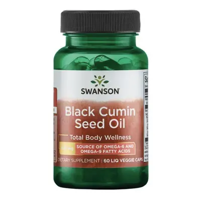 Swanson Black Cumin Seed Oil, olej ze semen černuchy seté, 500 mg, 60 kapslí