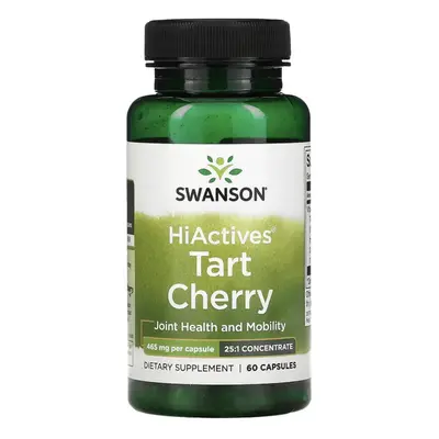 Swanson HiActives Tart Cherry, podpora kloubů, 465 mg, 60 kapslí