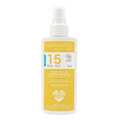 Alphanova - Opalovací krém ve spreji SPF 15 BIO, 125 ml