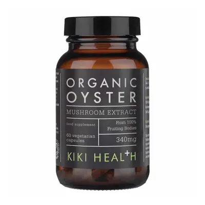 KIKI Health Oyster Extract Organic, organický extrakt z hlívy ústřičné, 60 rostlinných kapslí