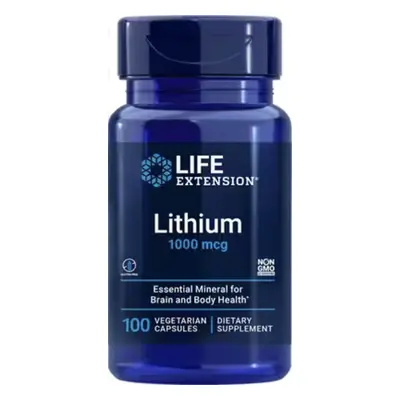 Life Extension Life Extension, Lithium, litium, 1000 mcg, 100 rostlinných kapslí