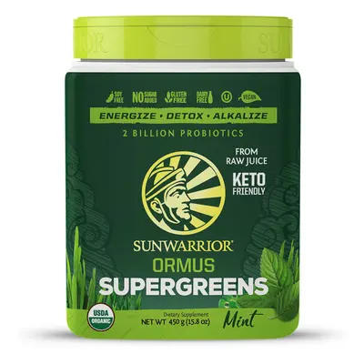 Sunwarrior Ormus Super Greens Bio - Máta, 454g