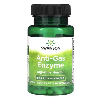 Swanson Anti-gas enzyme, trávicí enzymy, 90 rostlinných kapslí