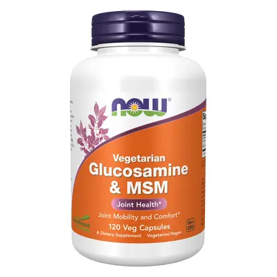 Now® Foods NOW Glucosamine & MSM Vegetarian (vegetariánský glukosamin a MSM), 120 rostlinných ka