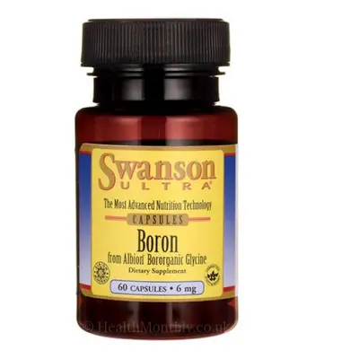 Swanson Boron from Albion Boroganic Glycine (Bor glycinát), 6 mg, 60 kapslí