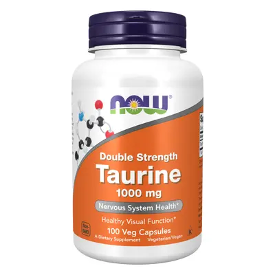 Now® Foods NOW Taurine (Taurin) 1000 mg, 100 rostlinných kapslí