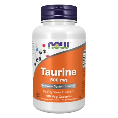 Now® Foods NOW Taurine (Taurin) 500 mg, 100 rostlinných kapslí