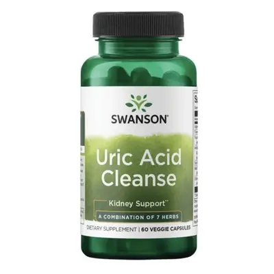 Swanson Uric Acid Cleanse, snížení kyseliny močové, 60 rostlinných kapslí