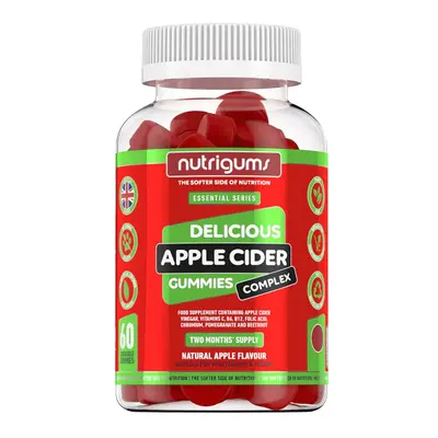 Nutrigums Apple Cider Complex, jablečný ocet, 60 želé bonbónů