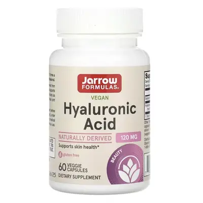 Jarrow Formulas Jarrow Formulas, Hyaluronic Acid, kyselina hyaluronová, 120 mg, 60 kapslí