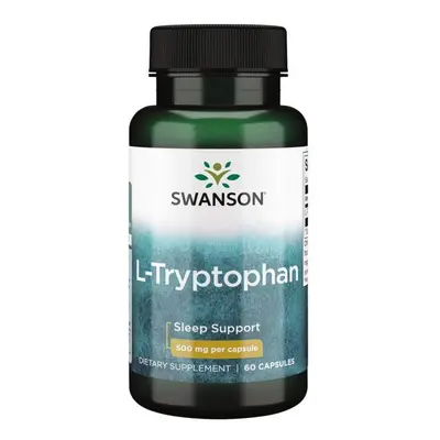 Swanson L-Tryptophan 500mg, Tryptofan, 60 kapslí