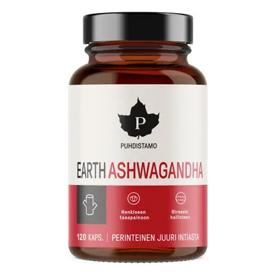 Puhdistamo - Earth Ashwagandha BIO 120 kapslí