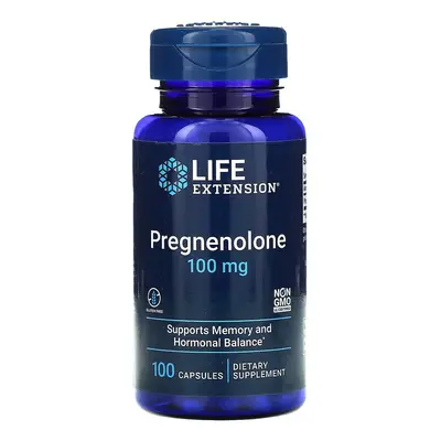 Life Extension Pregnenolone, 100mg, 100 kapslí