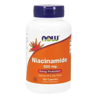 Now® Foods NOW Vitamin B3 Nikotinamid (niacinamid), 500 mg, 100 kapslí