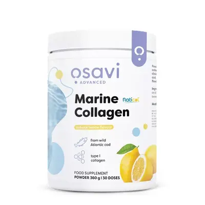 Osavi Marine Collagen Wild Cod Lemon, Mořský kolagen z divoké tresky, citrón, 360 g