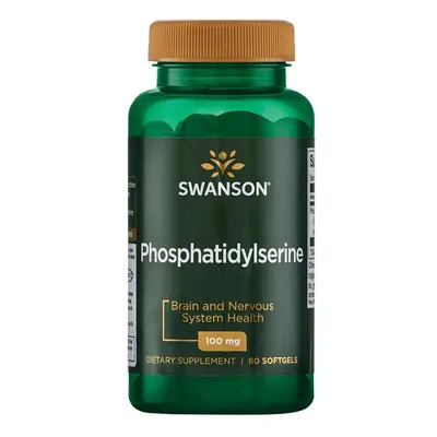 Swanson Phosphatidylserine (fosfatidylserin) 100 mg, 90 softgels