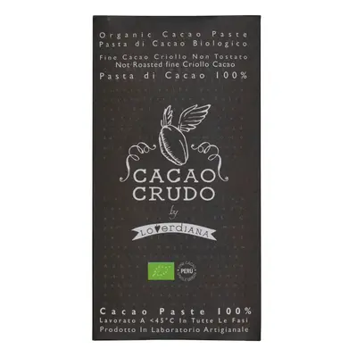 Cacao Crudo Raw Hořká čokoláda 100%, BIO