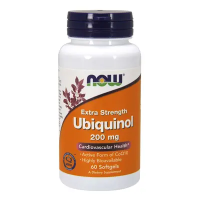 Now® Foods NOW Ubiquinol Extra Strenght, Kaneka, 200mg, 60 softgel kapslí