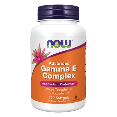 Now® Foods NOW Advanced Gamma E Complex (komplex vitamínu E), 120 kapslí