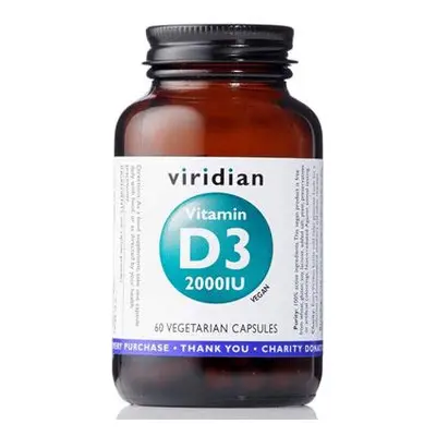 Viridian Vitamin D3 2000IU 60 kapslí