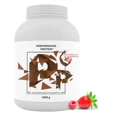 BrainMax Performance Protein, nativní syrovátkový protein, jahoda a malina Hmotnost: 1000 g